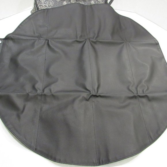 Wristlet Bag Purse Black Gray Floral Changing Pad - Picture 8 of 8